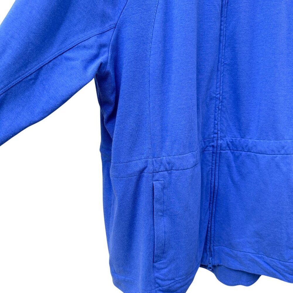 Talbots French Terry Jacket Womens Plus Size 2X Blue Full Zip Sweatshirt - Picture 8 of 11